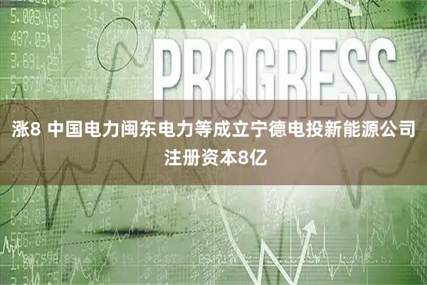 涨8 中国电力闽东电力等成立宁德电投新能源公司 注册资本8亿